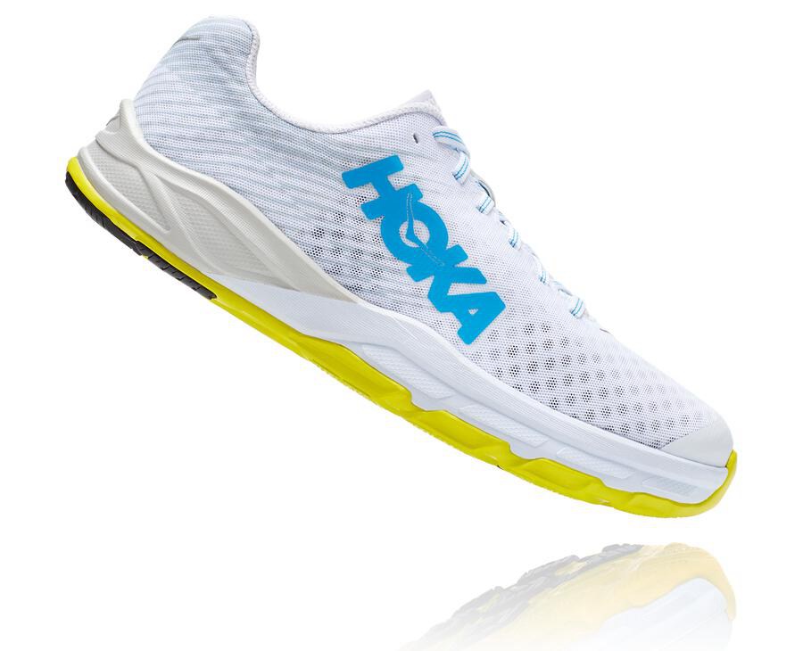 Hoka One One Koşu Ayakkabısı Erkek Beyaz - Evo Carbon Rocket - UF7046182